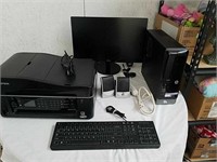 HP Computer with monitor printer keyboard