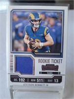 2023 Cont. Stetson Bennett Rookie Ticket Patch