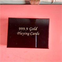 999. gold playing cards