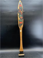 Wood Tlingit style paddle, imported