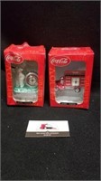 Lot of 2 Coca Cola Mini Clocks