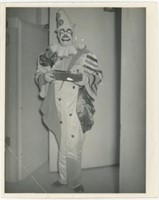 8x10 Clown holding music box