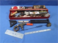 Metal Tool Tray & Contents