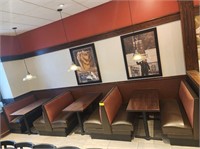 4 SEATER BOOTHS WITH TABLES