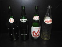 4 Good Large Soda Bottles Pepsi ++