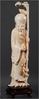 Antique Chinese Carved Ivory Statue