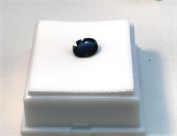 1.15ct 8x6mm Oval Blue Sapphire