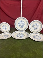 6 vintage plates
