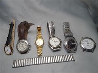 6 Watches / Timex Wenger Citizen / Speidel Band