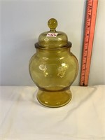 Amber Glass Jar