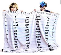 $25 Educational Sight Words Kids Reading Blanket