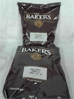2 bags of BAKERS hot chocolate mix 907 grams