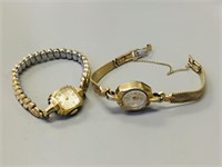 2-gold watches, 14K Wittenauer, Semas