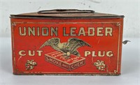 Union Leader Cut Plug Tobacco Tin Can