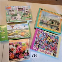 Puzzle Lot- Butterflies, Flowers and More