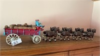 Budweiser -Cast iron  - stagecoach & horses- 32