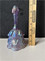 Fenton Plum Iridescent Lily of the Valley Bell 7"