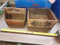 Vintage Coca Cola Wood Carrier & Baker Chocolates