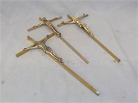 Brass coated crucifixes