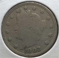 1902 Liberty Head V. Nickel