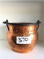 Copper Textured Flower Pot Made In Turkiye Good