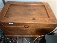 SMALLISH  WOODEN TRUNK