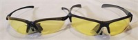 Pair of tinted safety glasses