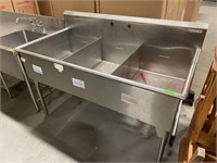 Three Well Stainless Steel Sink