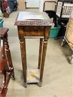 Wooden Carved Plant Stand