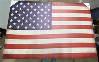 Hanging American Flag Canvas Decor, 24x36