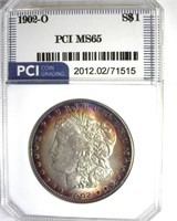 1902-O Morgan PCI MS65 Great Rim Color