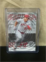 Rare Mike Trout Warped Speed Insert Card