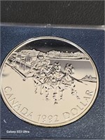 1992 Kingston to York Stagecoach $1 CA .925 coin