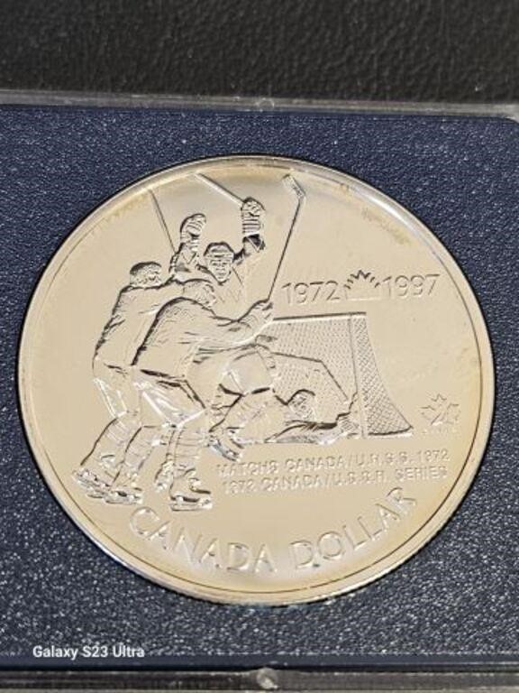 1972-1997 Hockey Victory $1 Canada .925 coin