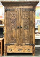 Jason Scott Solid Wood Entertainment Armoire