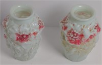 Vtg Cosolidated Glass Co. 7" Floral Vase