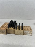 Steel letter machine cut punches