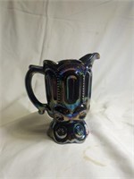 LE Smith Amethyst Carnival Glass 6" Pitcher