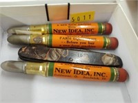 (3) Vintage New Idea Bullet Pencils