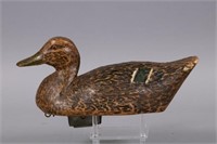 Rare Mallard Hen Duck Decoy by Rev Leander
