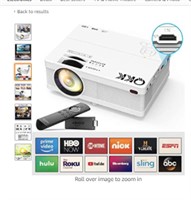 QKK Mini Projector 6500Lumens