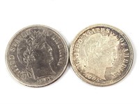 2 Barber Dimes: 1906-P and 1906-D