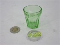 Verre et billes en ouraline