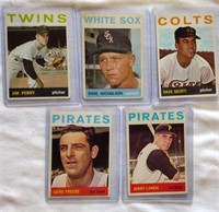 5) 1964 Topps Dave Nicholson JIM PERRY +3 More!