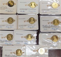 Silver Medals, 11 Charter Member tokens Franklin M