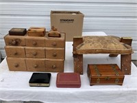 Arabian Themed Stool/Wood Jewelry Boxes D
