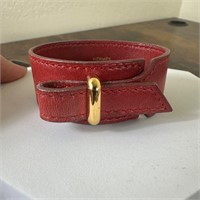 Hermes Leather Cuff Bracelet