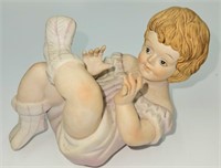 Bisque Porcelain Piano Baby 3 1/2" Tall