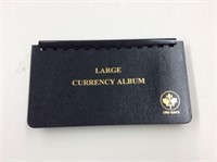 Large Currency Album 8 Banknotes Canada