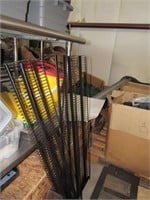 6 Black Wire Metal Gondola Shelves - NEW